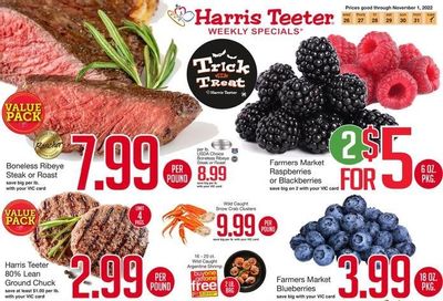 Harris Teeter Weekly Ad Flyer Specials October 26 to November 1, 2022