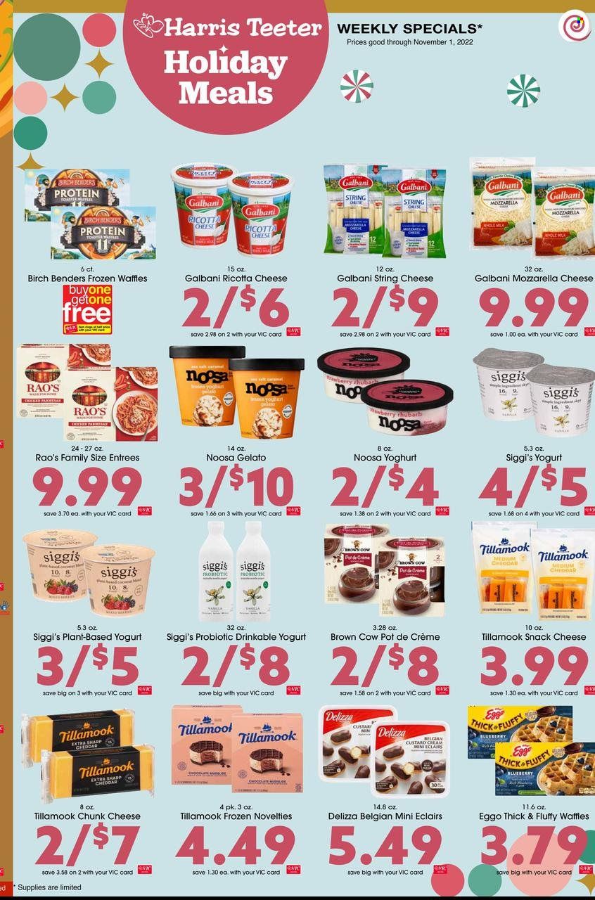 Harris Teeter Weekly Ad Flyer Specials October 26 to November 1, 2022