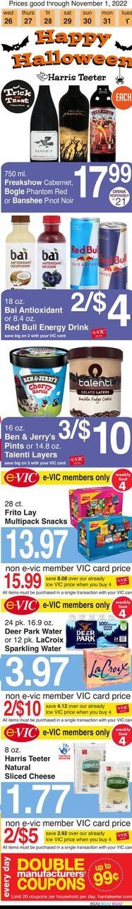 Harris Teeter Weekly Ad Flyer Specials October 26 to November 1, 2022