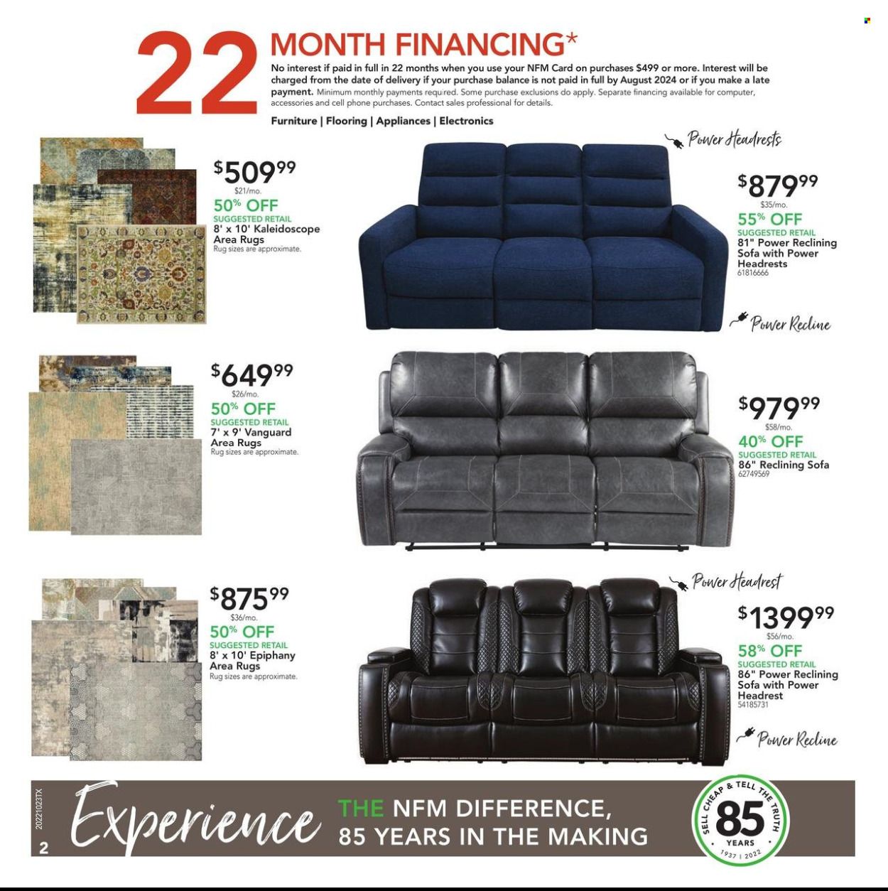 Nebraska Furniture Mart (IA, KS, NE, TX) Weekly Ad Flyer Specials October 23 to October 27, 2022