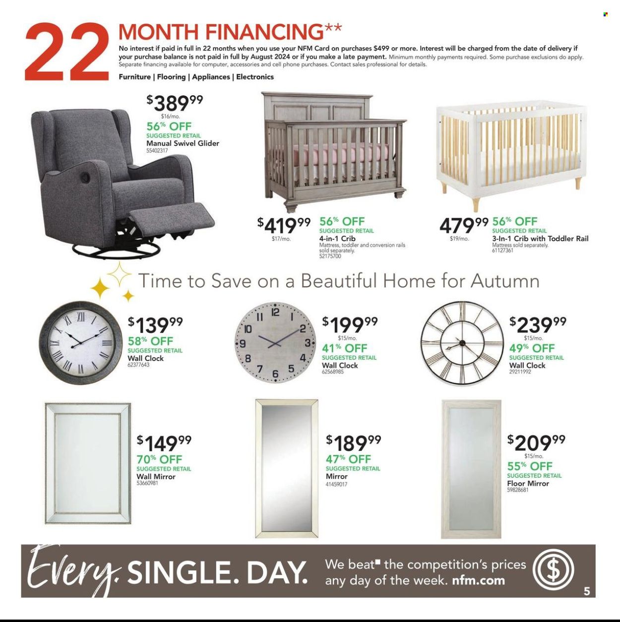 Nebraska Furniture Mart (IA, KS, NE, TX) Weekly Ad Flyer Specials October 23 to October 27, 2022