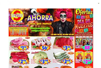Savers Cost Plus (TX) Weekly Ad Flyer Specials October 26 to November 1, 2022