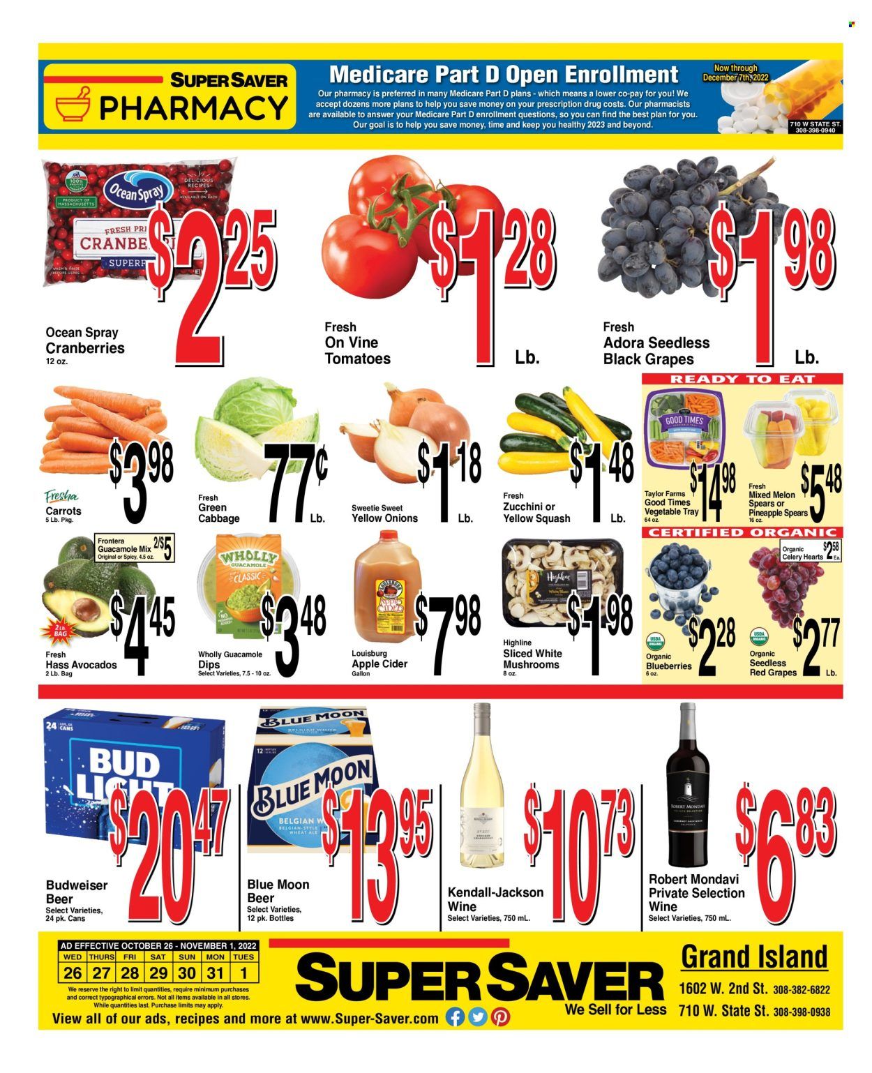 Super Saver Weekly Ad Flyer Specials October 26 to November 1, 2022