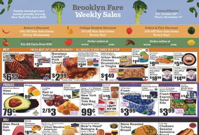 Brooklyn Fare (NY) Weekly Ad Flyer Specials October 28 to November 3, 2022