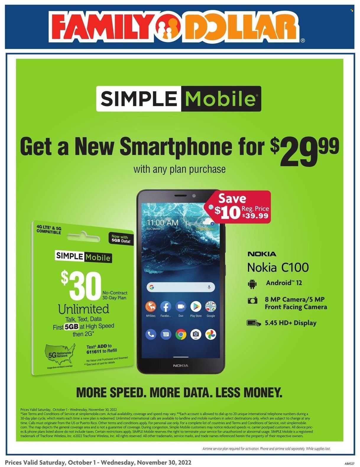 Family Dollar Weekly Ad Flyer Specials October 1 to November 30, 2022