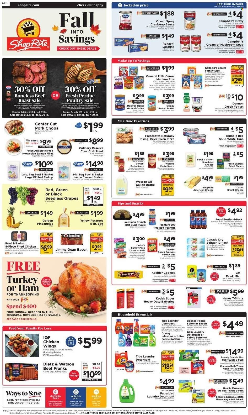 ShopRite (CT, DE, MD, NJ, NY, PA) Weekly Ad Flyer Specials October 30 to November 5, 2022