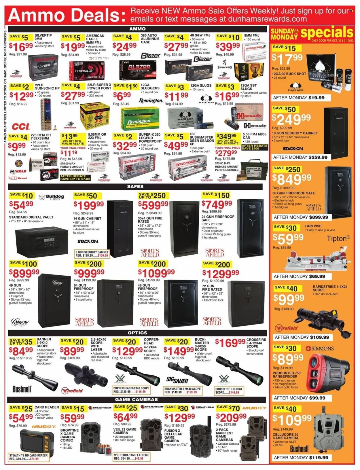 Dunham's Sports Weekly Ad Flyer Specials October 29 to November 3, 2022