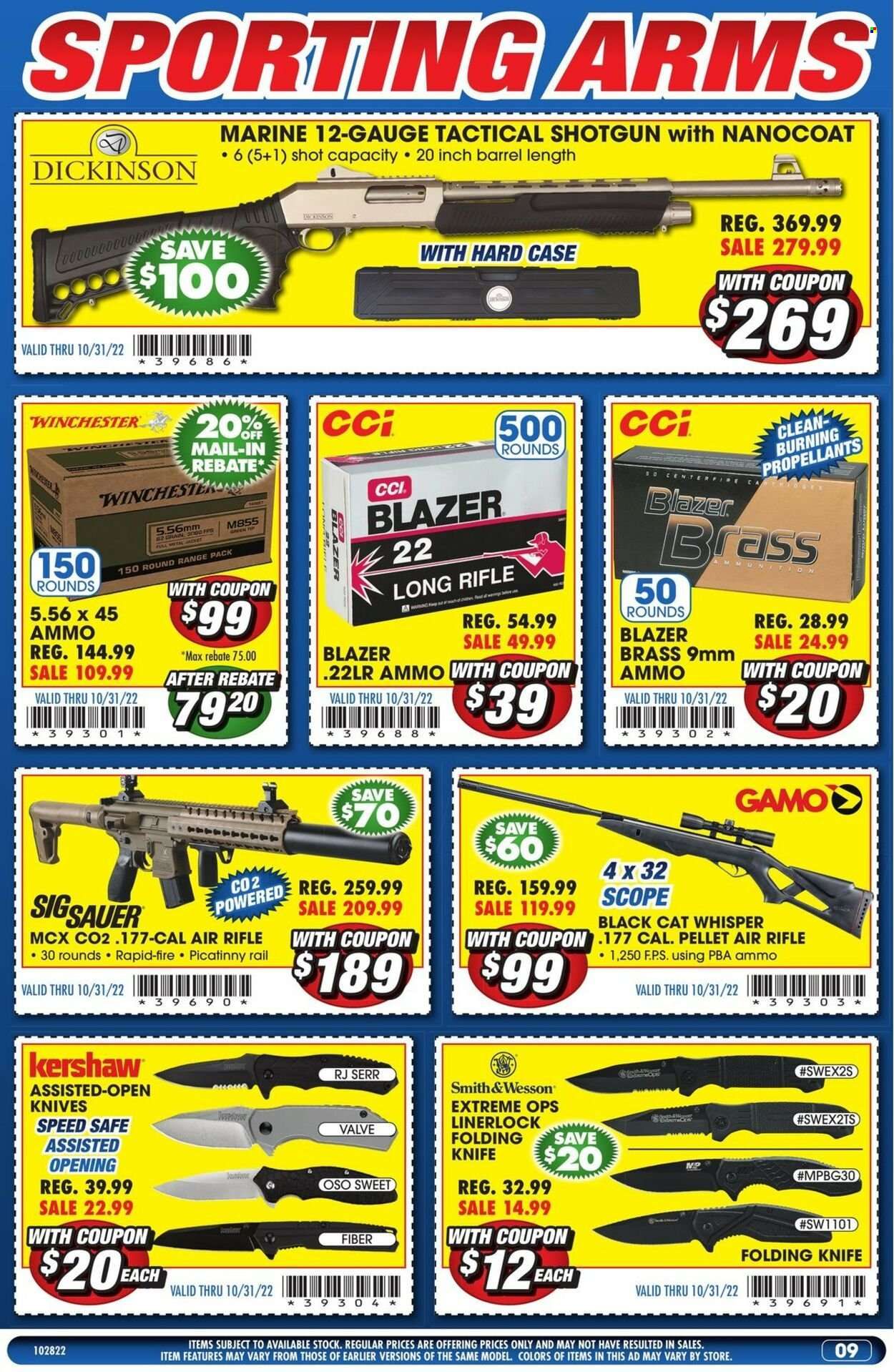 Big 5 (AZ, CA, CO, ID, NM, OR, UT, WA) Weekly Ad Flyer Specials October 28 to October 31, 2022