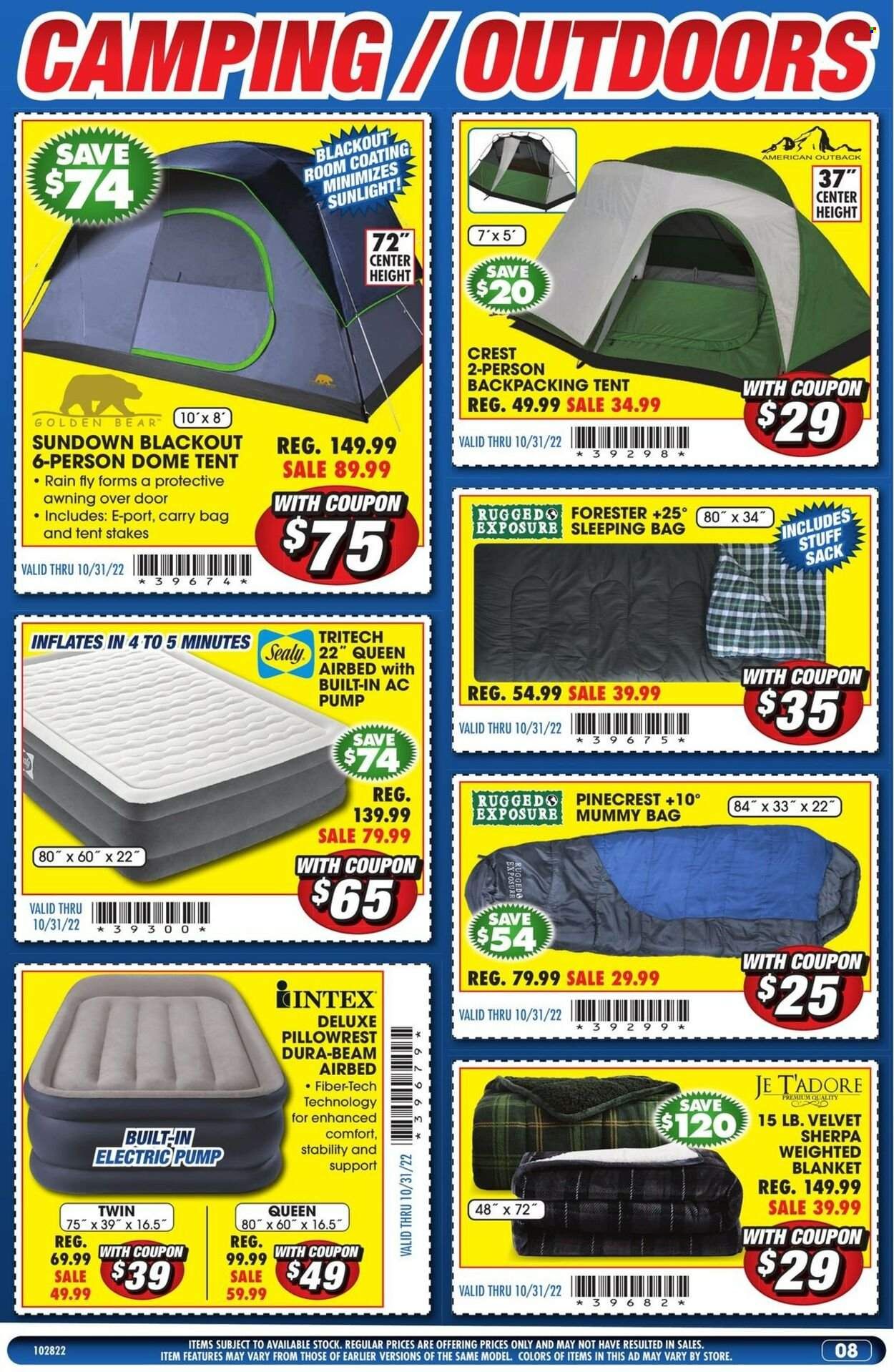 Big 5 (AZ, CA, CO, ID, NM, OR, UT, WA) Weekly Ad Flyer Specials October 28 to October 31, 2022