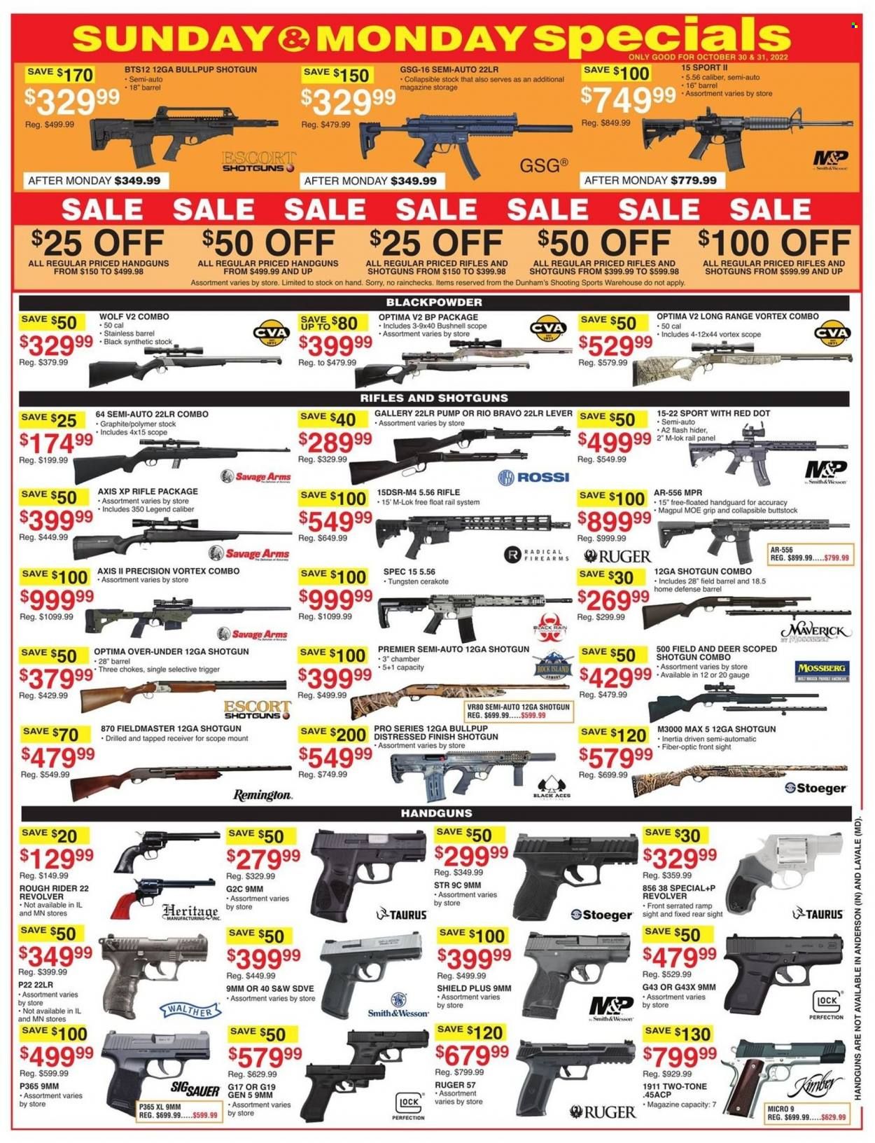 Dunham's Sports (WI) Weekly Ad Flyer Specials October 29 to November 3, 2022
