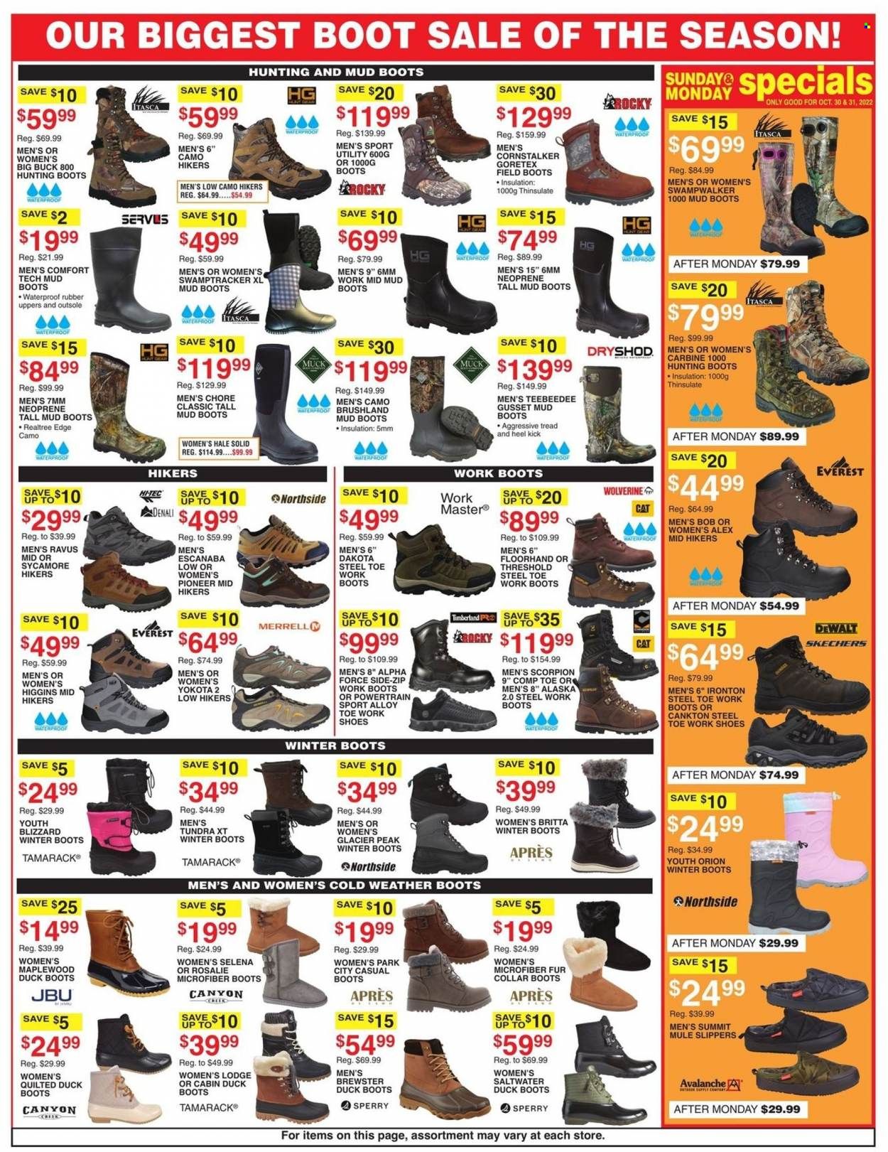 Dunham's Sports (MI) Weekly Ad Flyer Specials October 29 to November 3, 2022