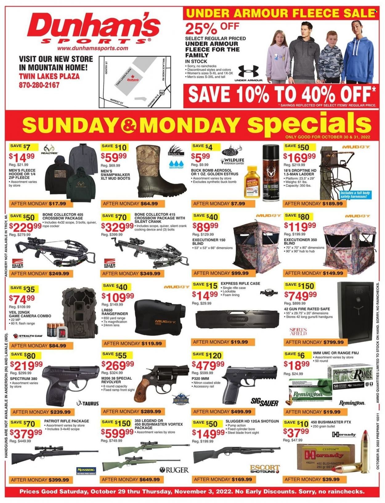 Dunham's Sports (AR) Weekly Ad Flyer Specials October 29 to November 3, 2022