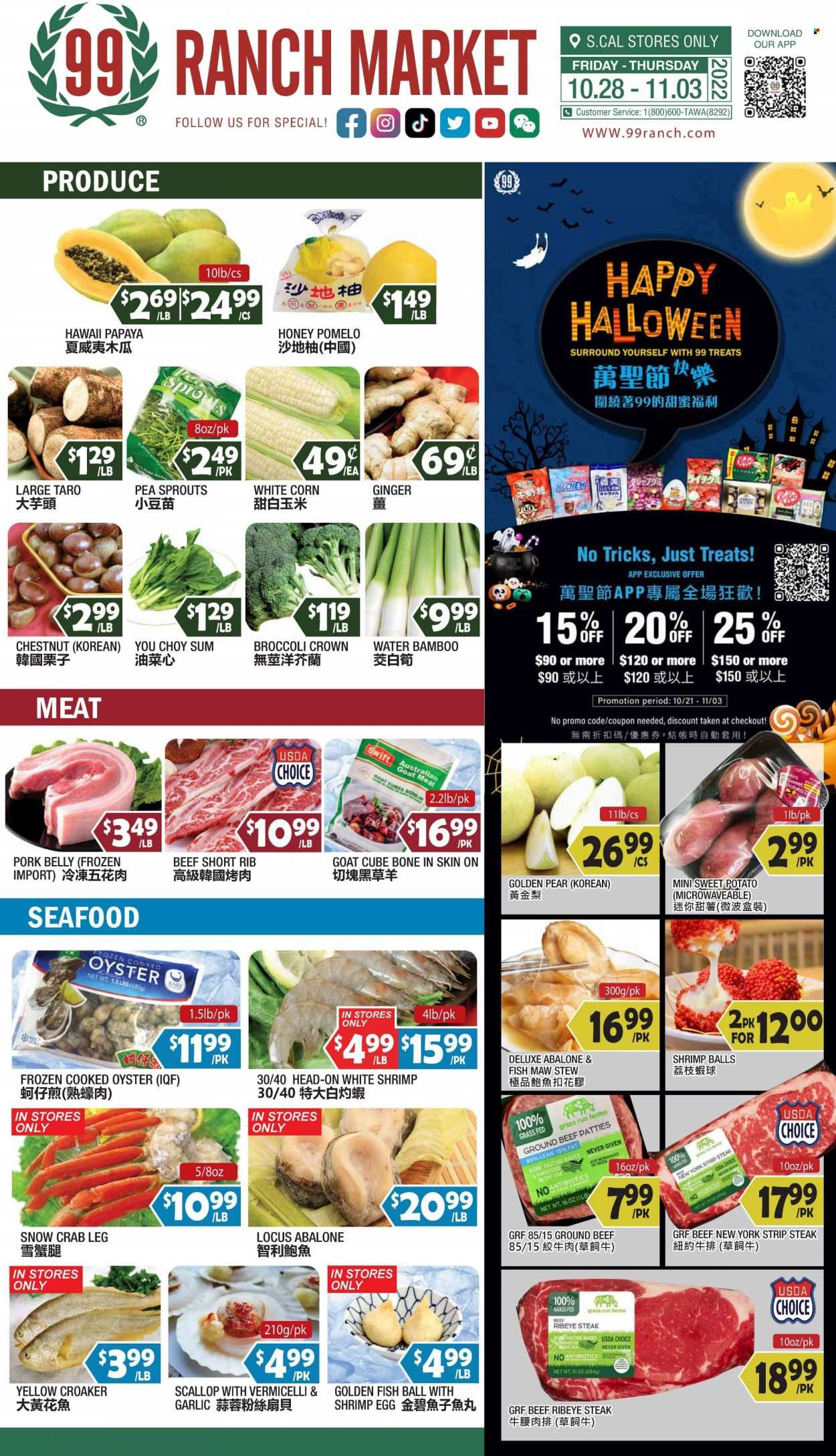 99 Ranch Market (40, CA) Weekly Ad Flyer Specials October 28 to November 3, 2022