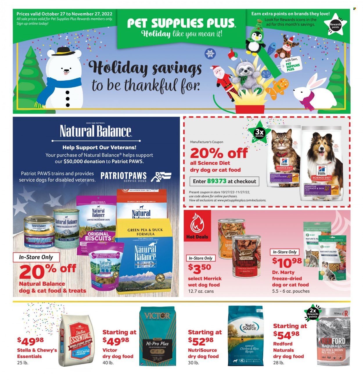 Pet Supplies Plus Weekly Ad Flyer Specials October 27 to November 27, 2022