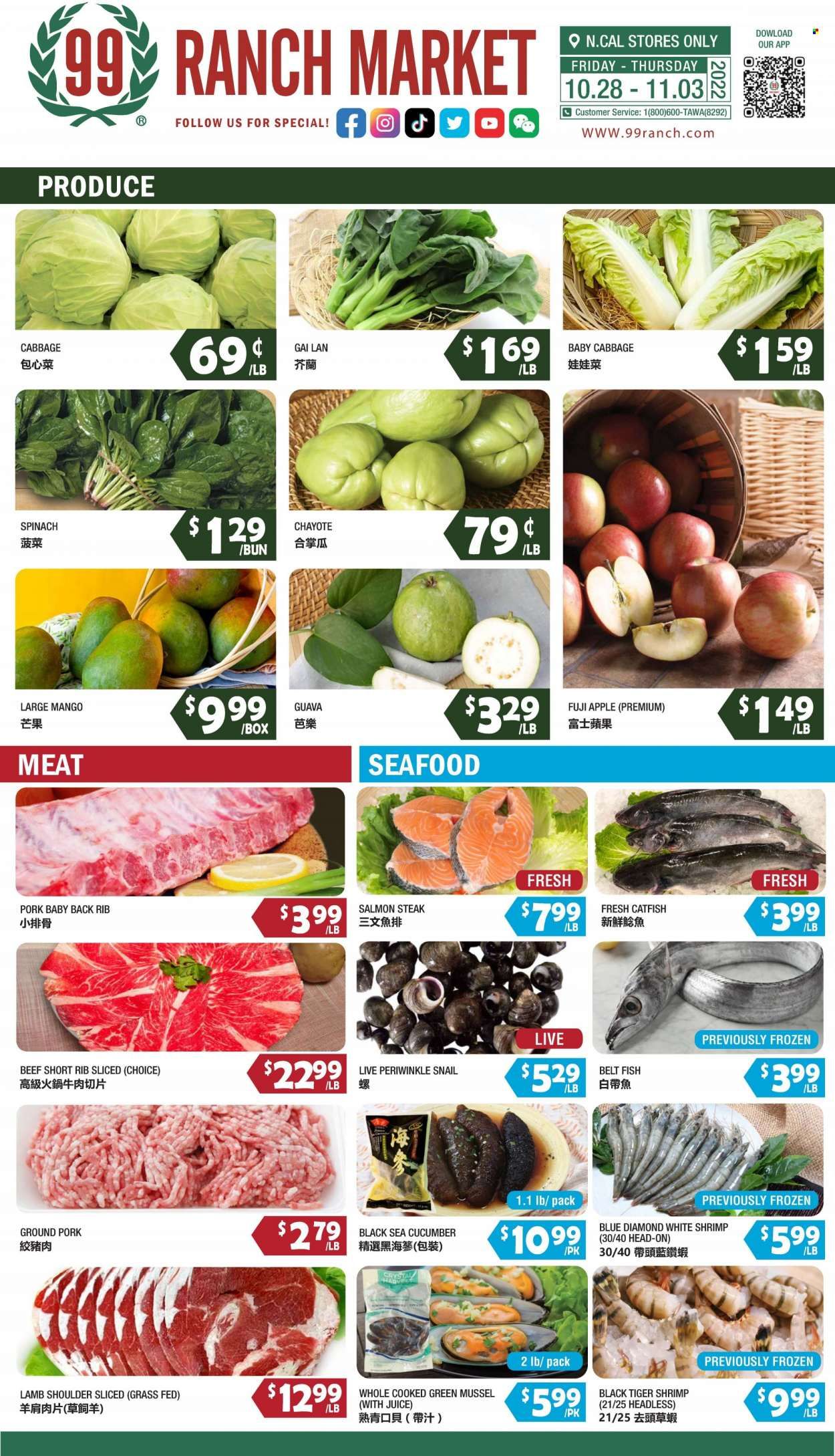 99 Ranch Market (92, CA) Weekly Ad Flyer Specials October 28 to November 3, 2022