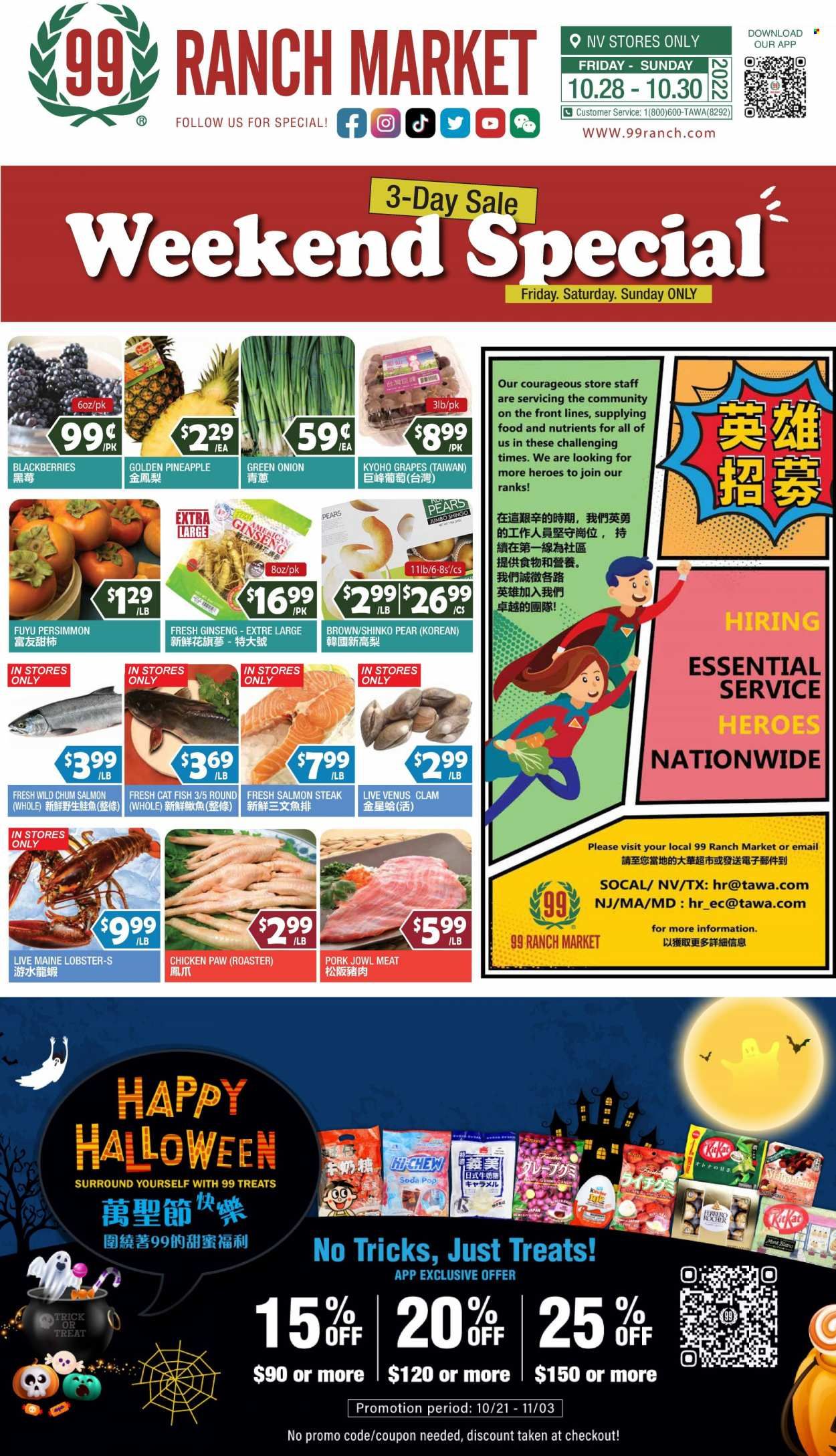 99 Ranch Market (NV) Weekly Ad Flyer Specials October 28 to November 3, 2022