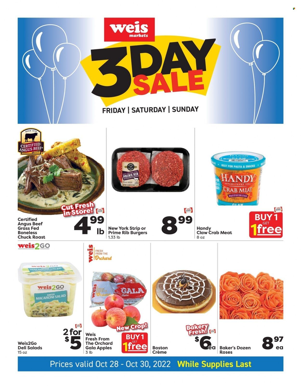 Weis (MD, NY, PA) Weekly Ad Flyer Specials October 28 to October 30, 2022