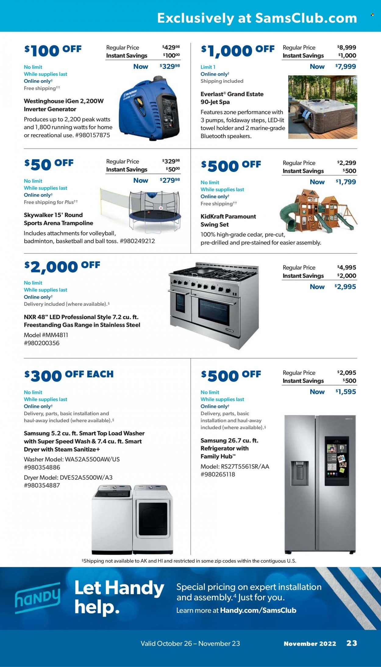 Sam's Club Weekly Ad Flyer Specials October 26 to November 23, 2022