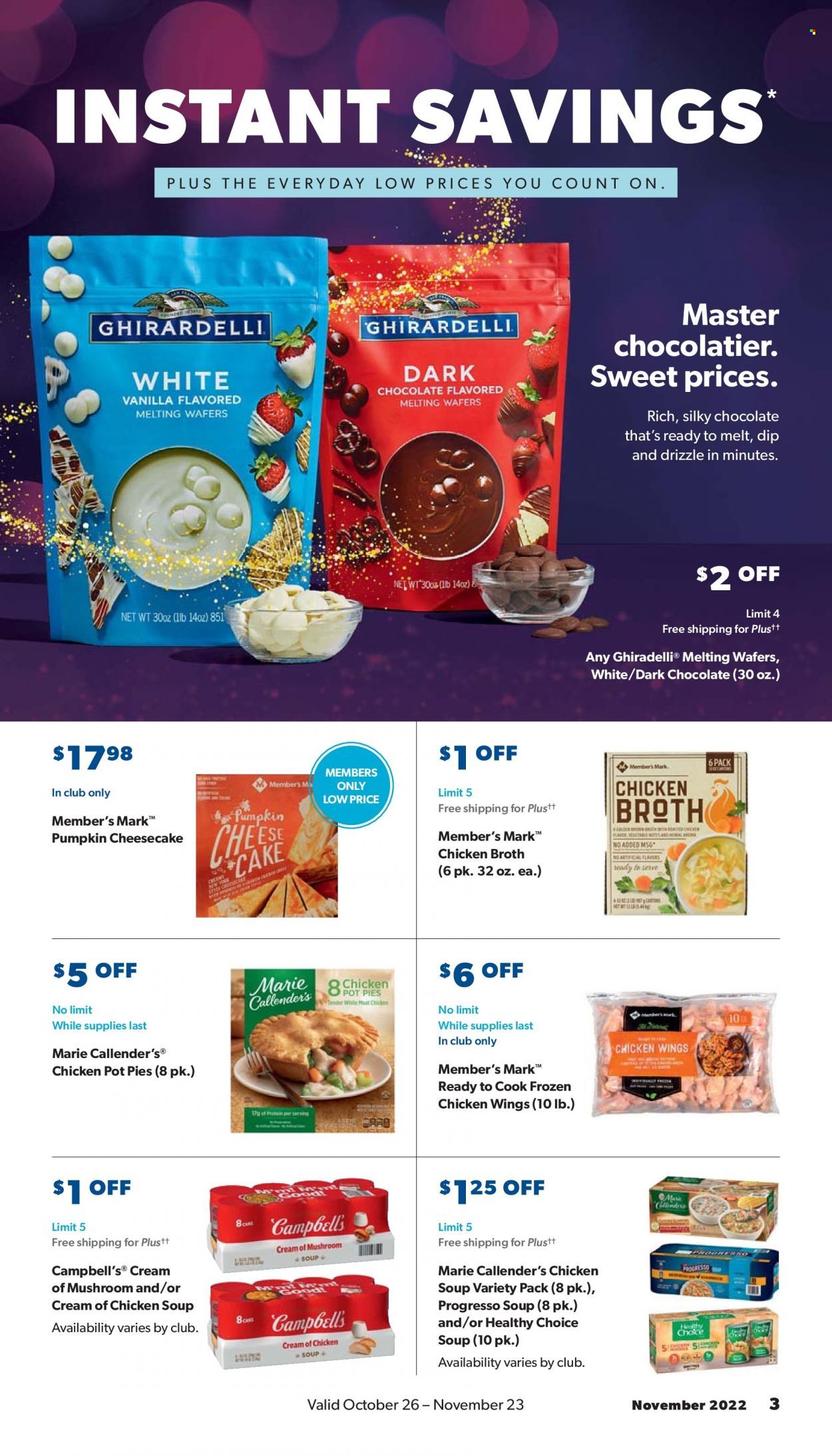Sam's Club Weekly Ad Flyer Specials October 26 to November 23, 2022