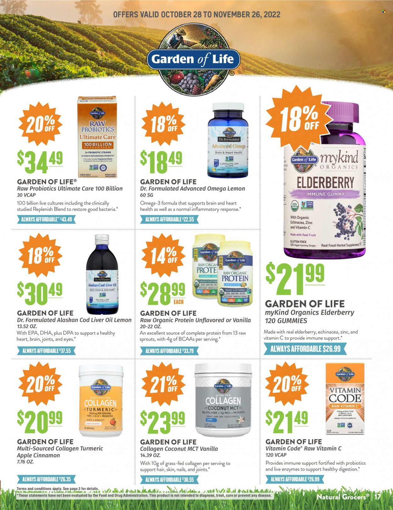 Natural Grocers Weekly Ad Flyer Specials October 28 to November 26, 2022