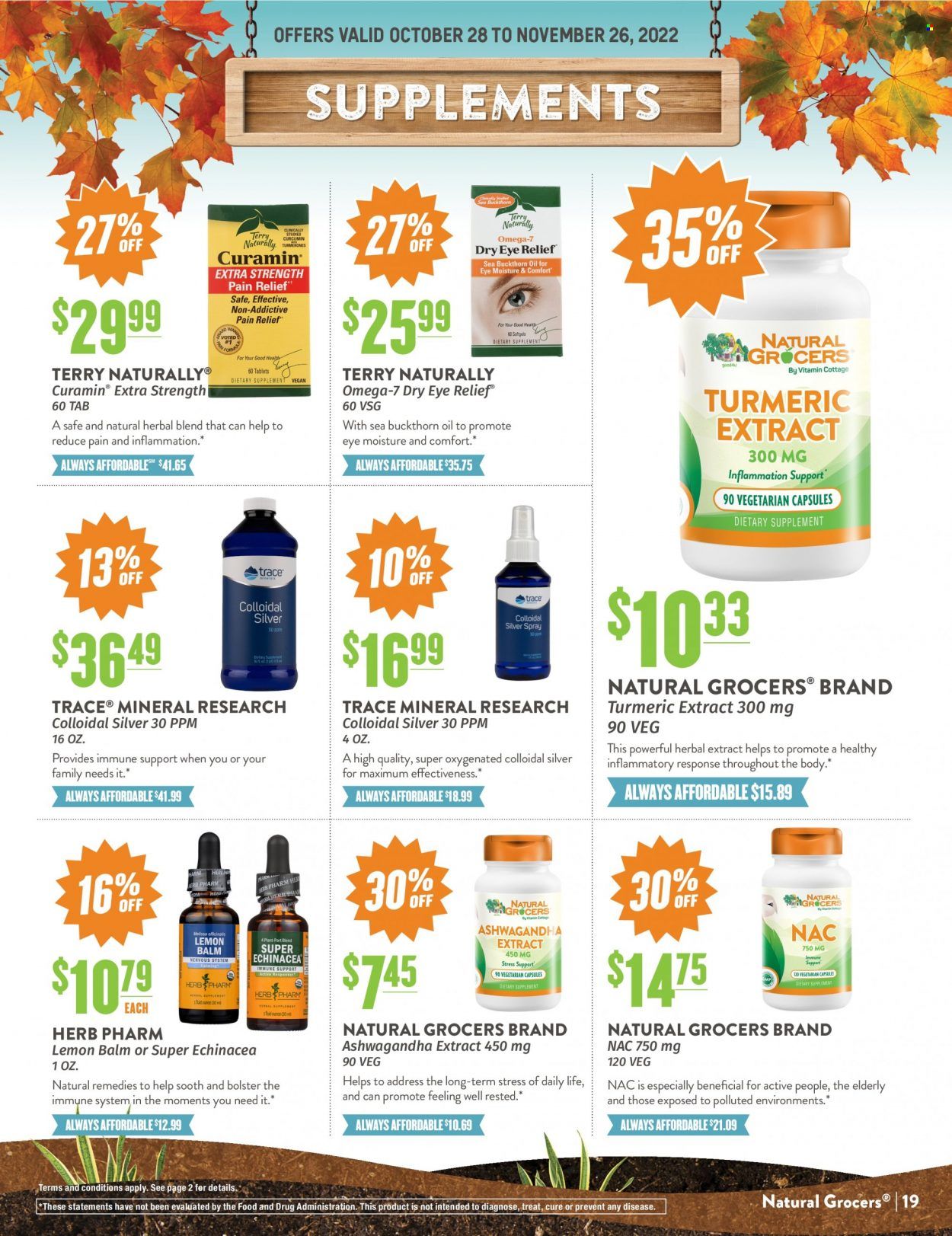 Natural Grocers Weekly Ad Flyer Specials October 28 to November 26, 2022