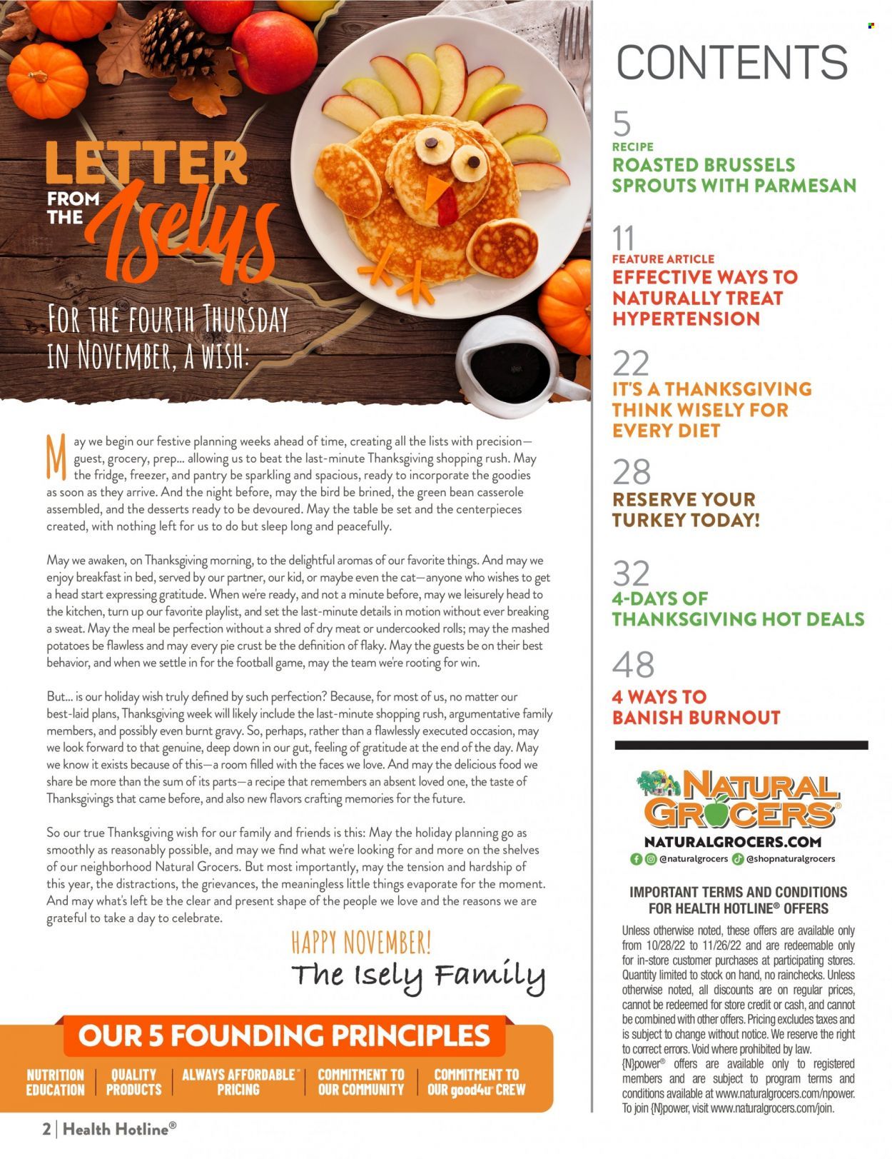 Natural Grocers Weekly Ad Flyer Specials October 28 to November 26, 2022