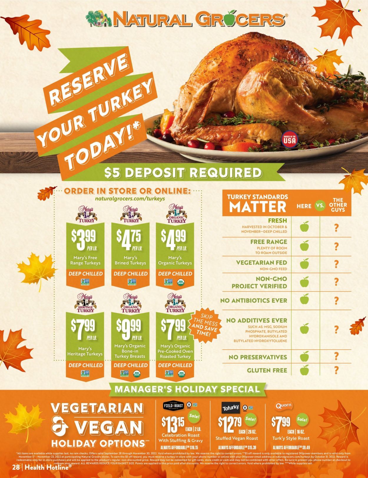 Natural Grocers Weekly Ad Flyer Specials October 28 to November 26, 2022