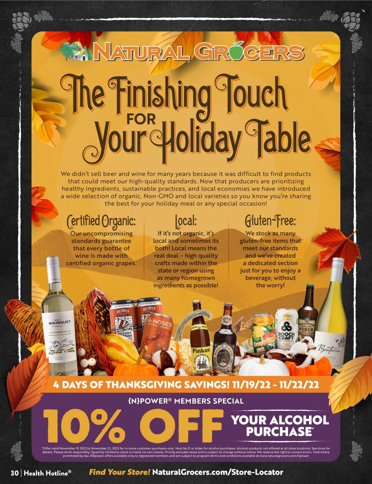 Natural Grocers Weekly Ad Flyer Specials October 28 to November 26, 2022