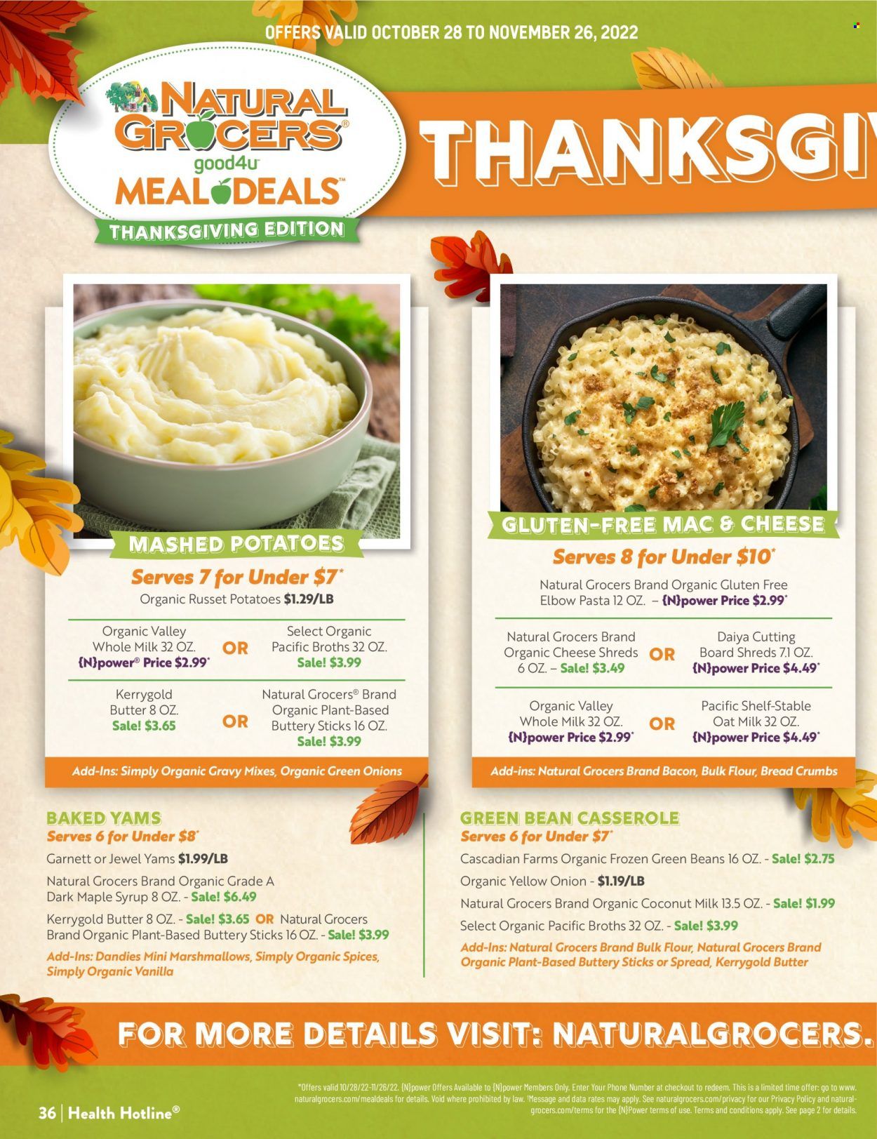 Natural Grocers Weekly Ad Flyer Specials October 28 to November 26, 2022