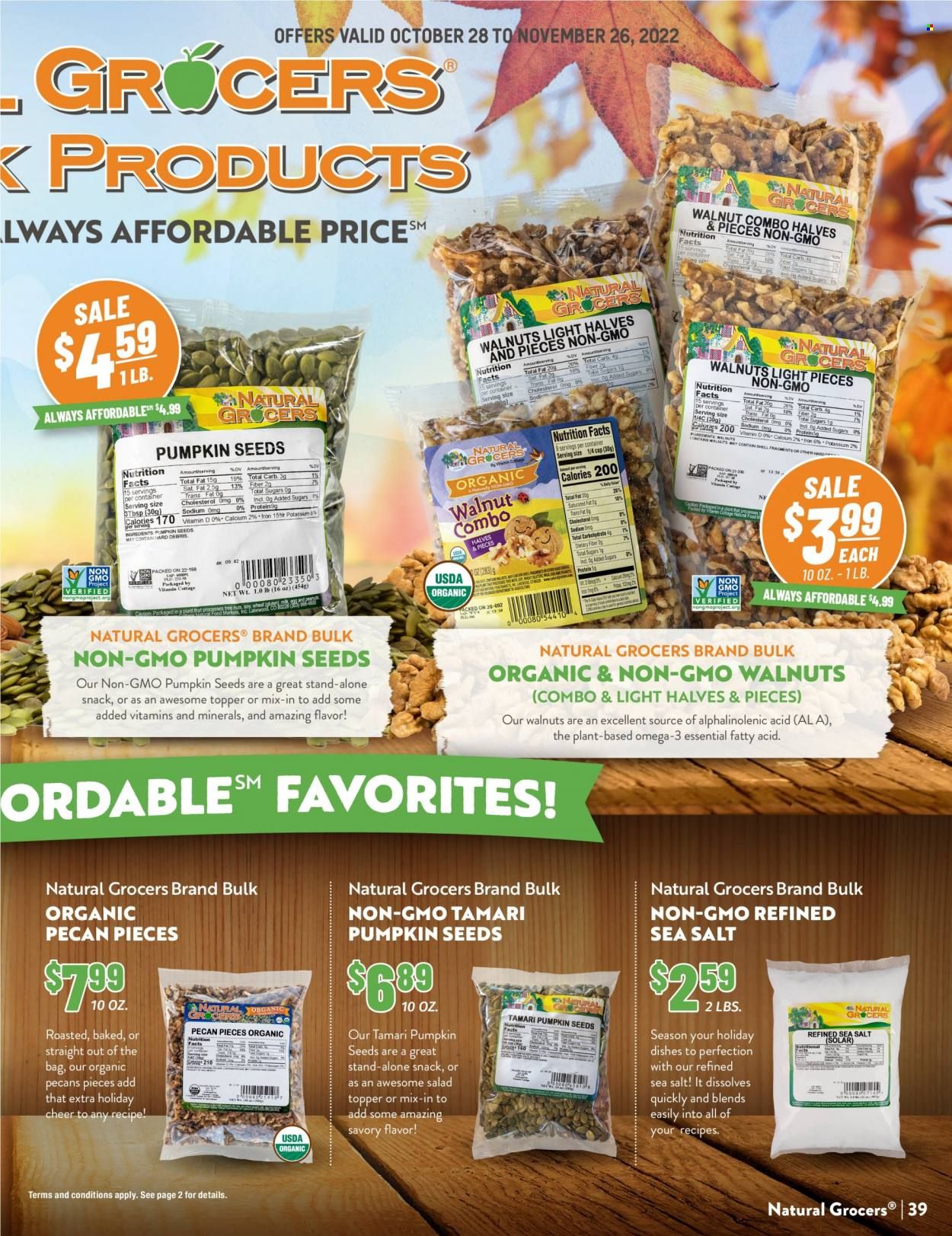 Natural Grocers Weekly Ad Flyer Specials October 28 to November 26, 2022
