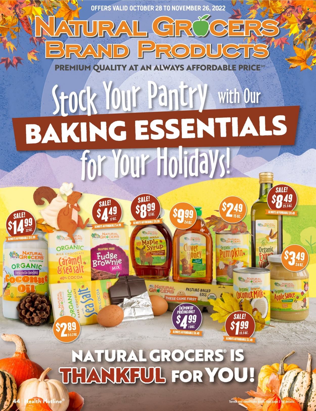 Natural Grocers Weekly Ad Flyer Specials October 28 to November 26, 2022