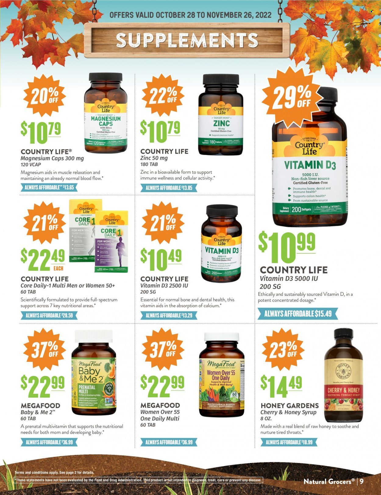 Natural Grocers Weekly Ad Flyer Specials October 28 to November 26, 2022