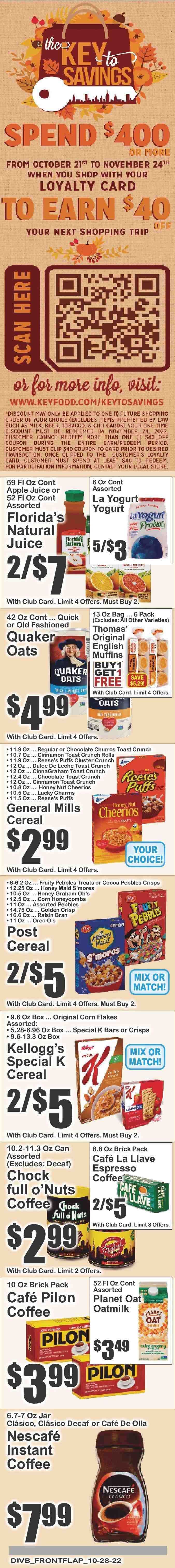 Super Fresh (NY) Weekly Ad Flyer Specials October 28 to November 3, 2022