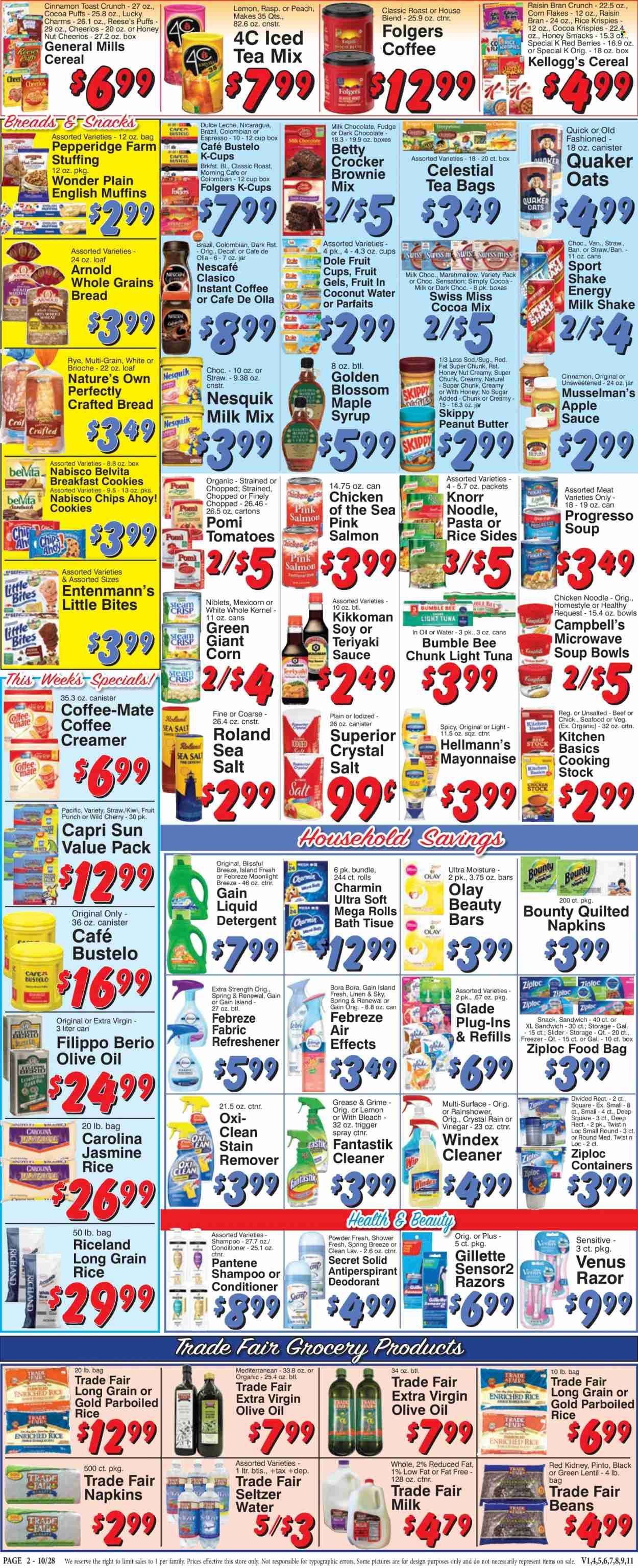 Trade Fair Supermarket (NY) Weekly Ad Flyer Specials October 28 to November 3, 2022