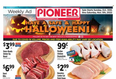 Pioneer Supermarkets (NJ, NY) Weekly Ad Flyer Specials October 30 to November 5, 2022