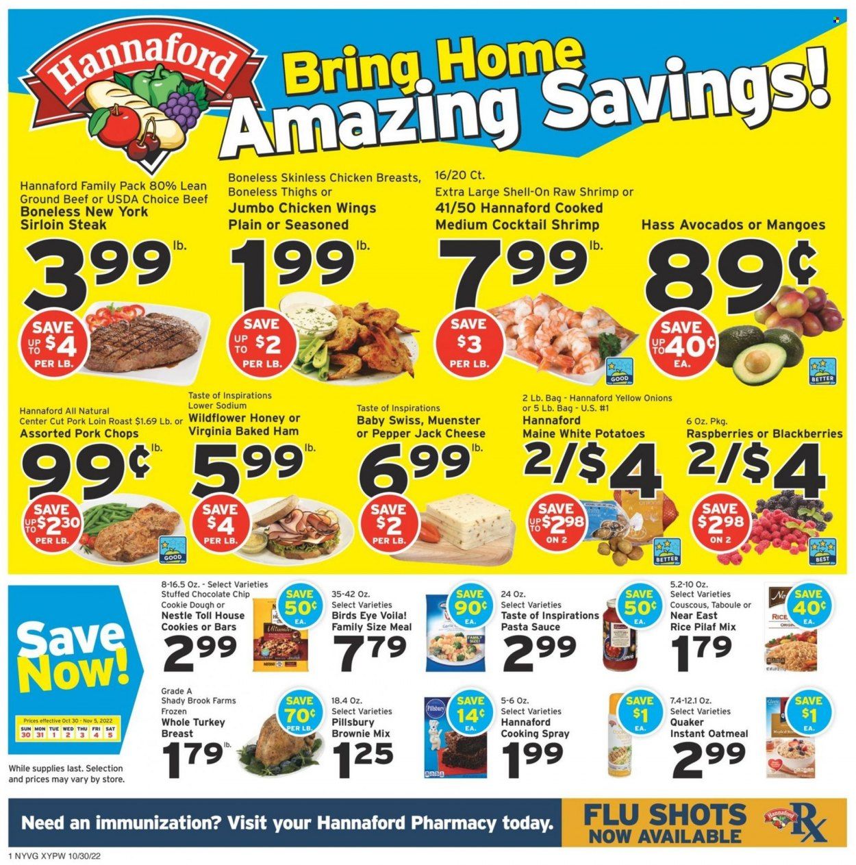 Hannaford (NY) Weekly Ad Flyer Specials October 30 to November 5, 2022