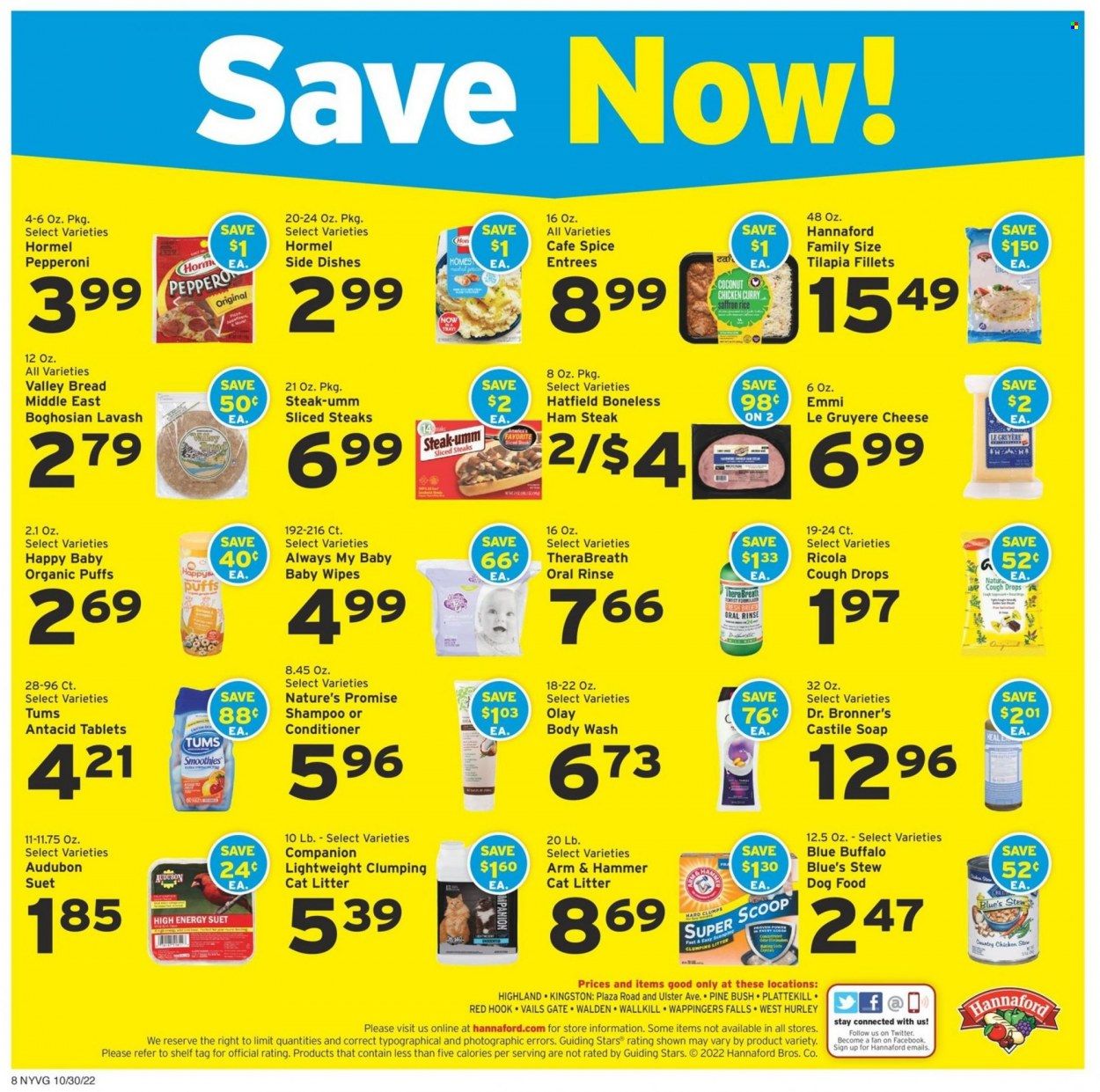 Hannaford (NY) Weekly Ad Flyer Specials October 30 to November 5, 2022