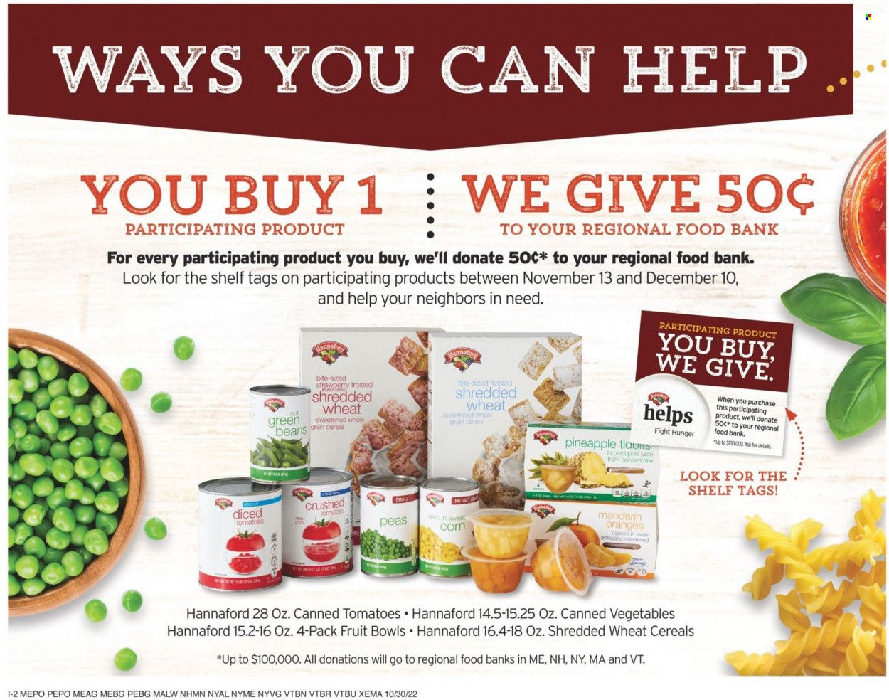 Hannaford (NY) Weekly Ad Flyer Specials October 30 to November 5, 2022