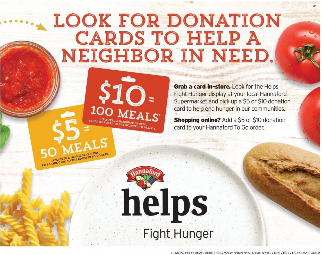 Hannaford (NY) Weekly Ad Flyer Specials October 30 to November 5, 2022