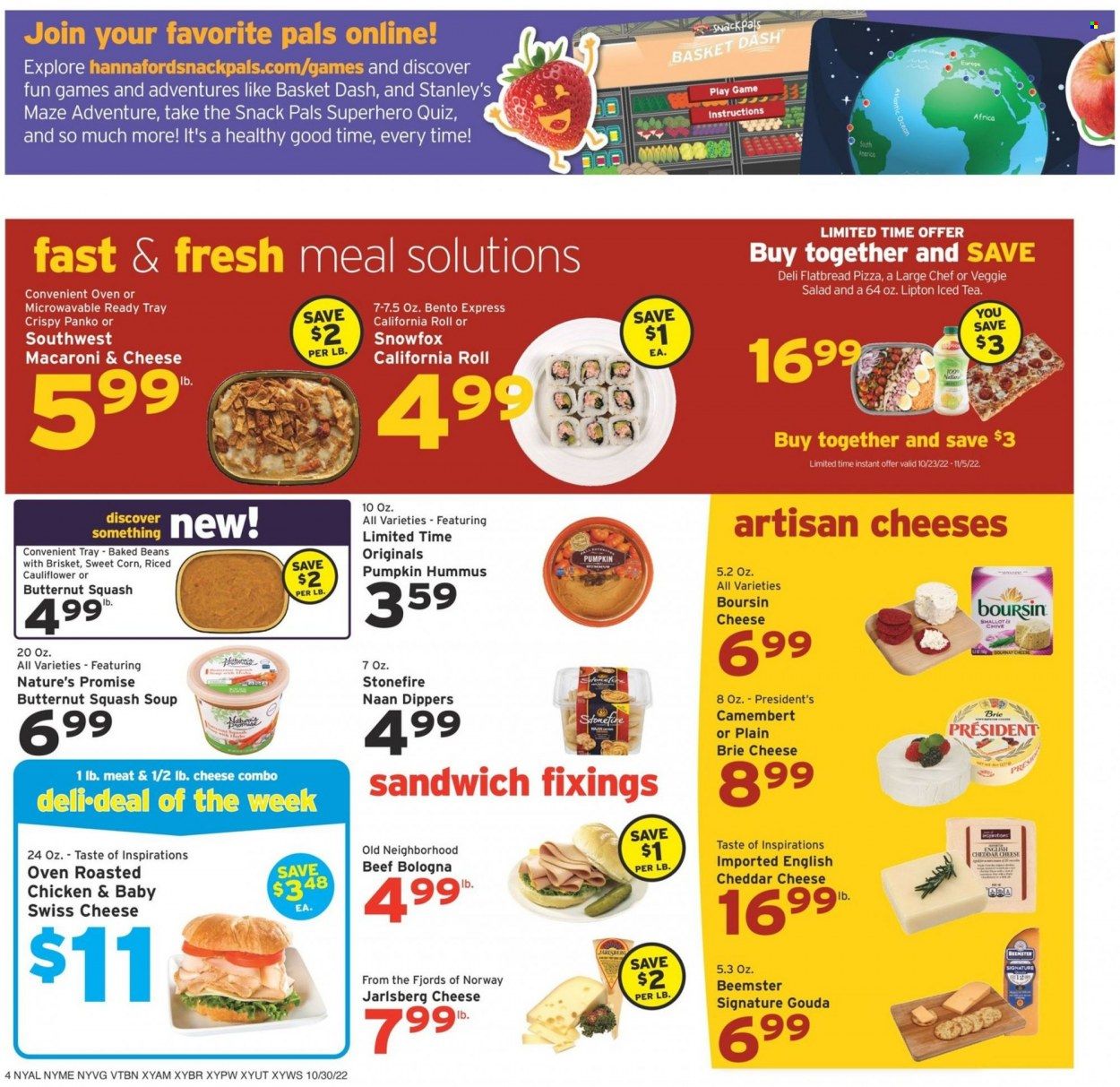 Hannaford (NY) Weekly Ad Flyer Specials October 30 to November 5, 2022