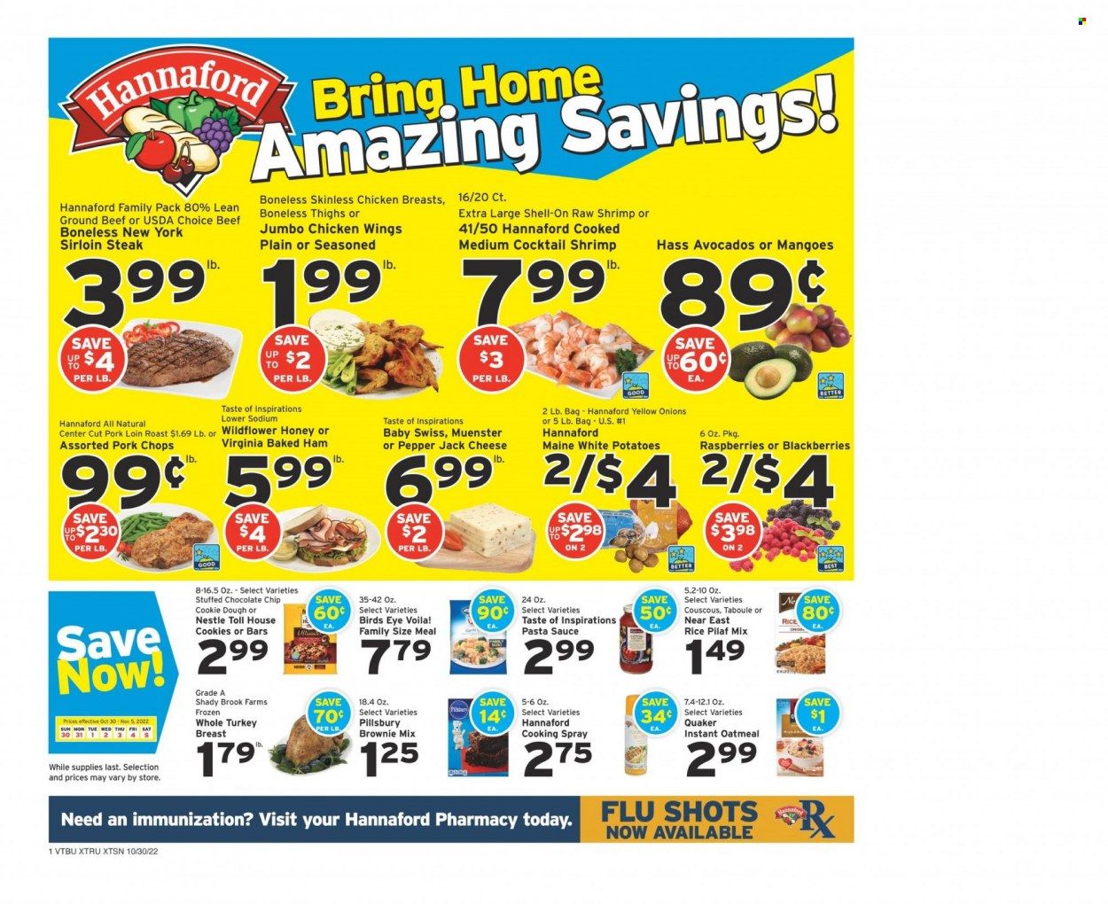 Hannaford (VT) Weekly Ad Flyer Specials October 30 to November 5, 2022