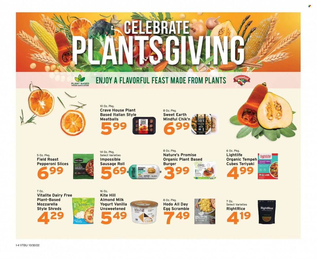 Hannaford (VT) Weekly Ad Flyer Specials October 30 to November 5, 2022