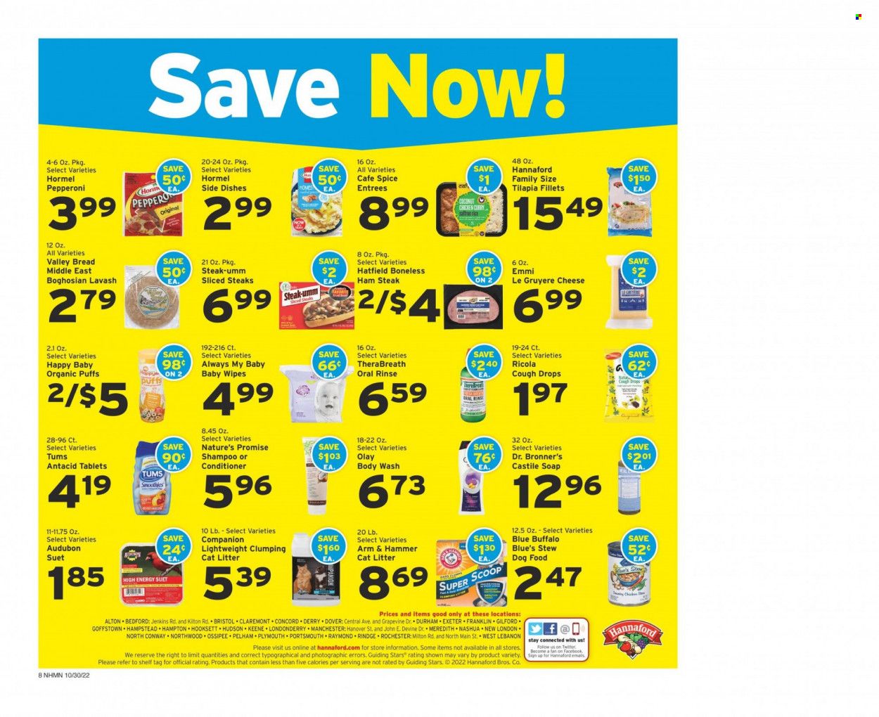 Hannaford (NH) Weekly Ad Flyer Specials October 30 to November 5, 2022