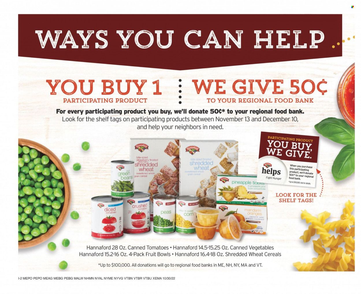Hannaford (NH) Weekly Ad Flyer Specials October 30 to November 5, 2022