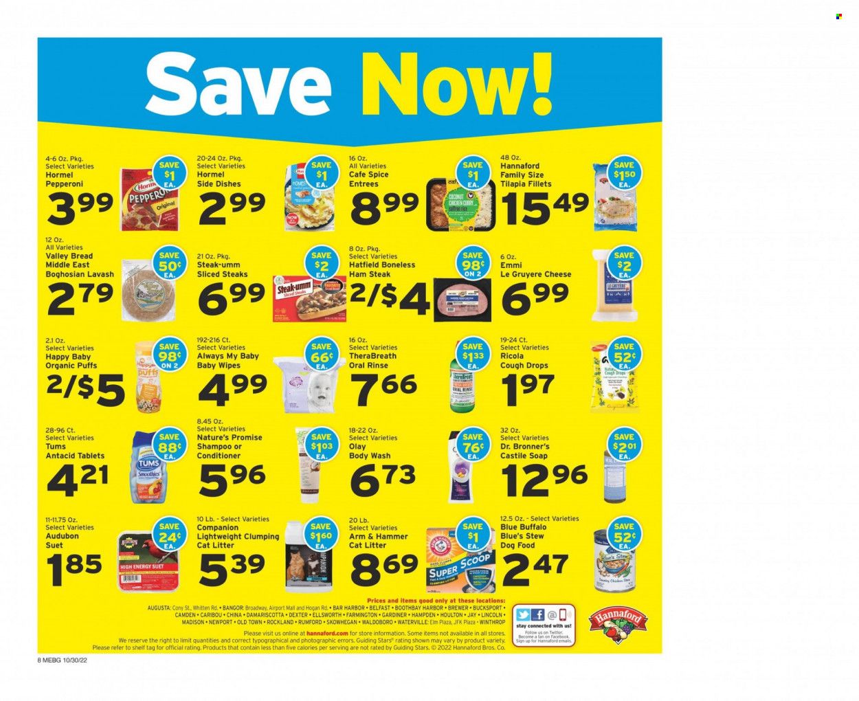 Hannaford (ME) Weekly Ad Flyer Specials October 30 to November 5, 2022