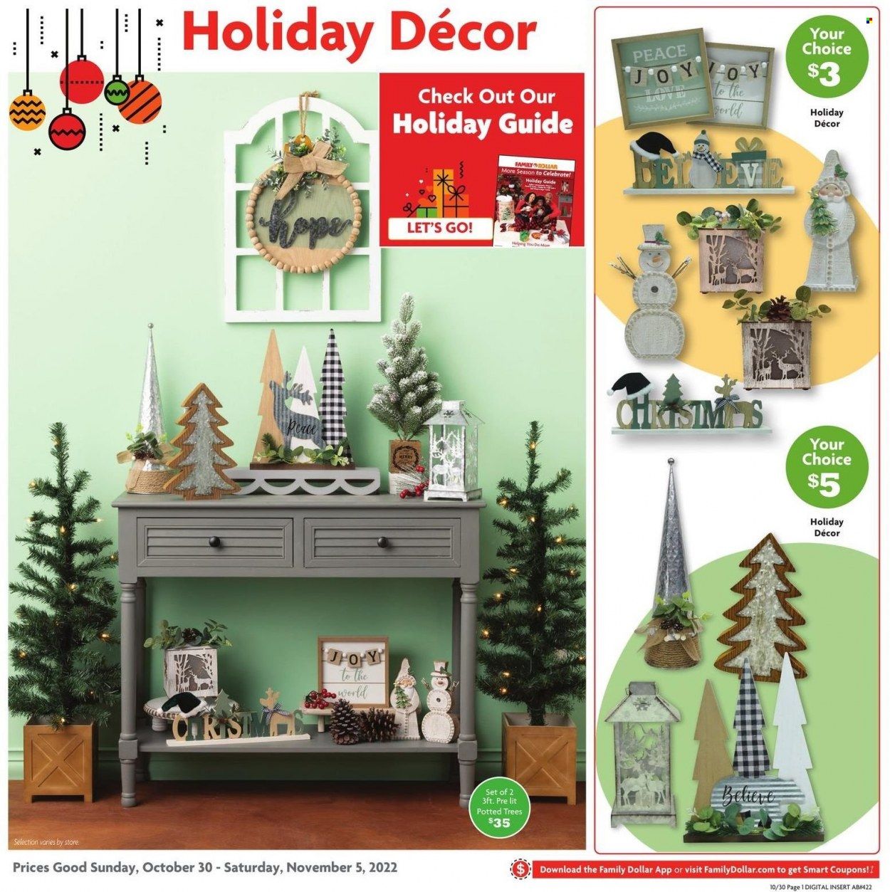 Family Dollar Weekly Ad Flyer Specials October 30 to November 5, 2022