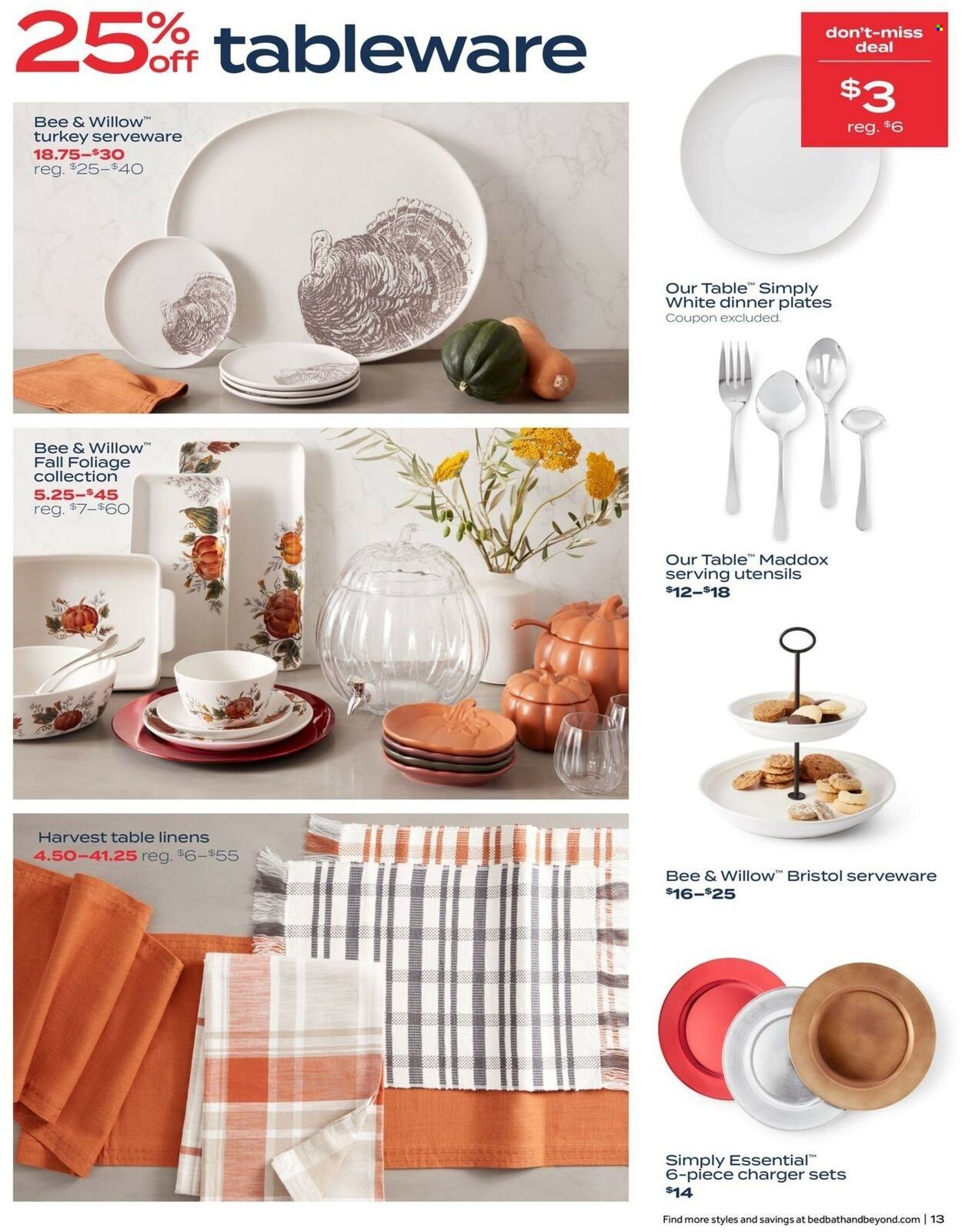Bed Bath & Beyond Weekly Ad Flyer Specials October 31 to November 13, 2022