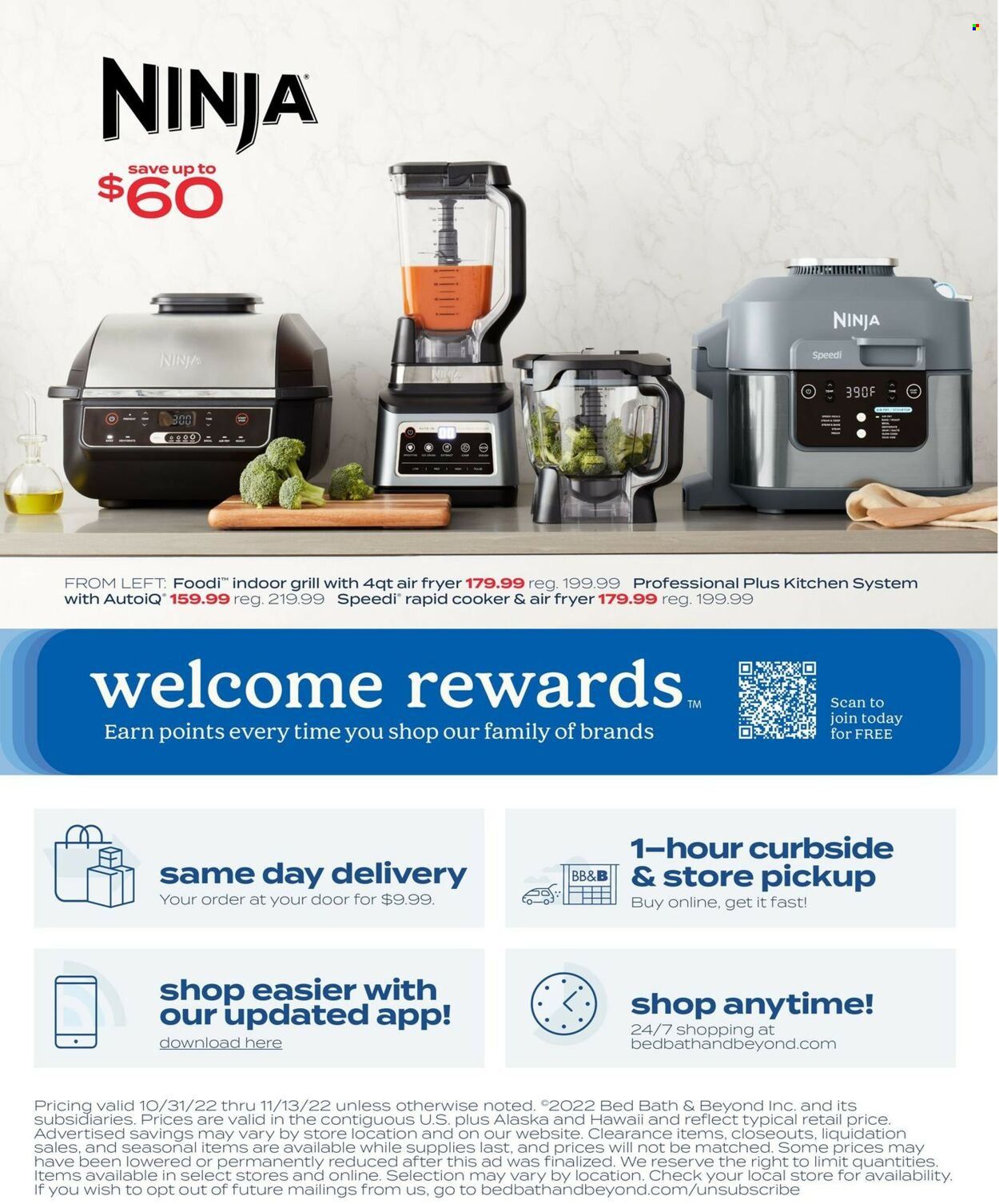 Bed Bath & Beyond Weekly Ad Flyer Specials October 31 to November 13, 2022