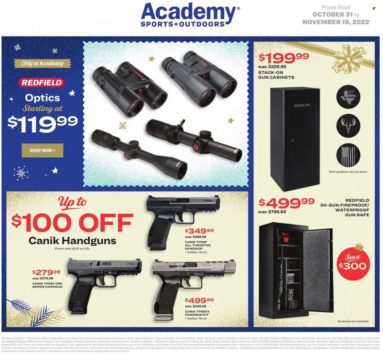 Academy Sports + Outdoors Weekly Ad Flyer Specials October 31 to November 19, 2022