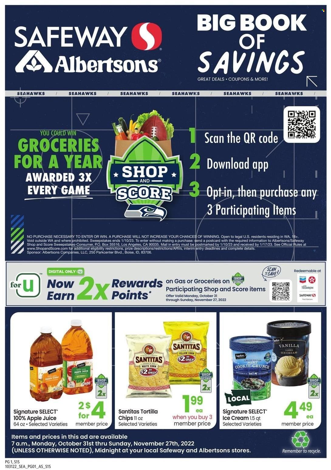 Safeway (WA) Weekly Ad Flyer Specials October 31 to November 27, 2022